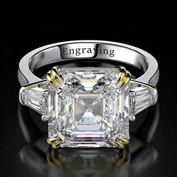 Citrine Diamonds Gemstone Wedding Engagement Ring 3
