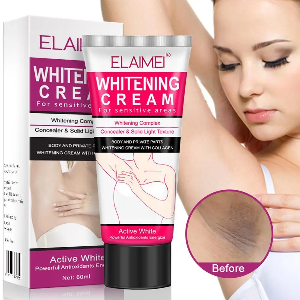 

ELAIMEI Whitening Cream Face Body Lightening Cream Underarm Armpit Whitening Cream Legs Knees Private Parts Body Nature White