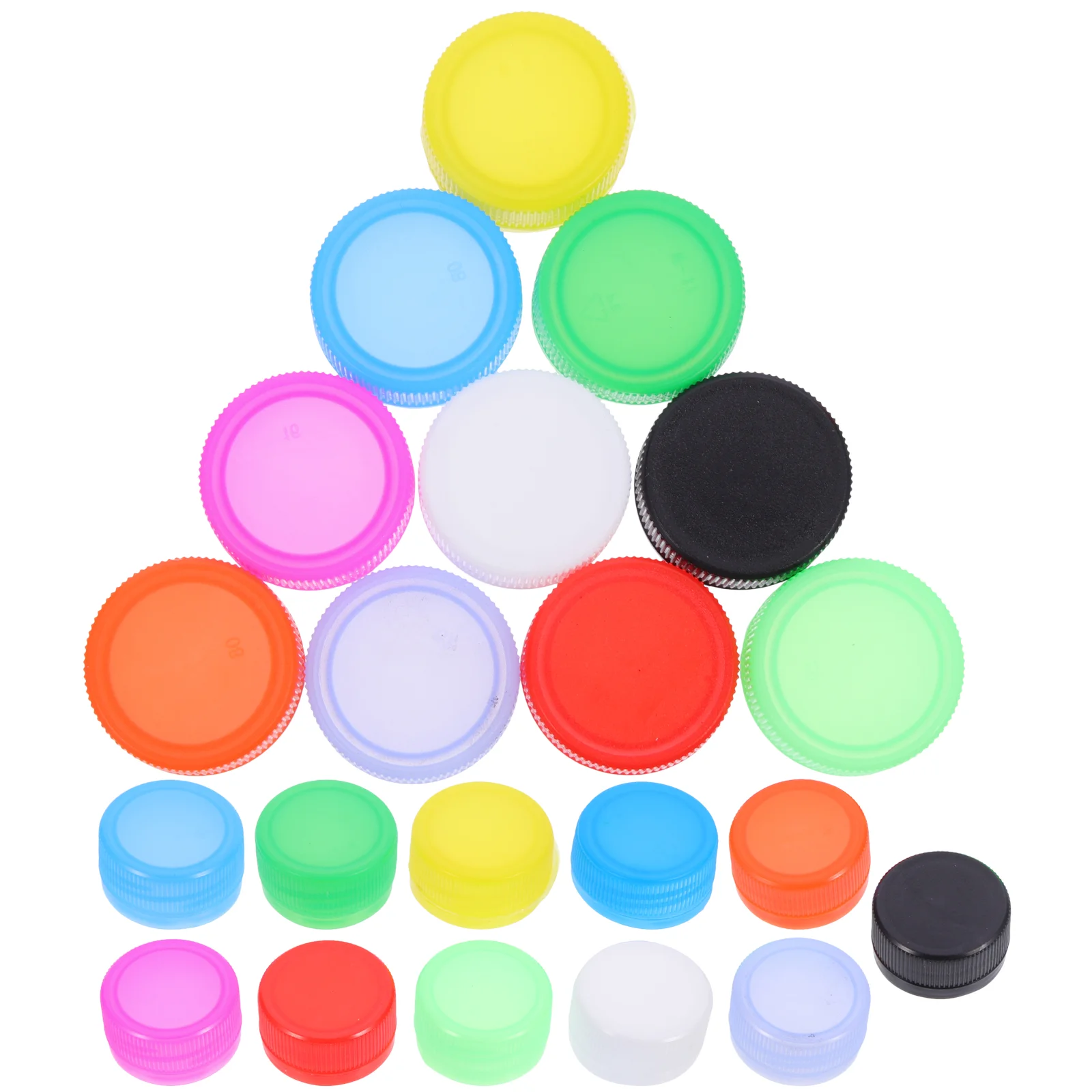 

100 Pcs Craft Kids Beer Caps Recyclable Decor Bottle Caps Crafts Hand Decor Plastic Bottle Tops Ordinary