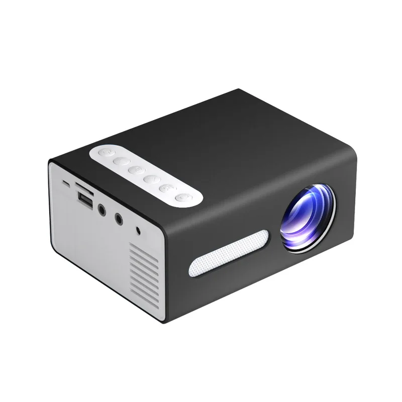 

EU Plug LED Mini Projector 320*240 Resolution Home Theatre System Small Projector LED Projector With AV Cable Remote Control