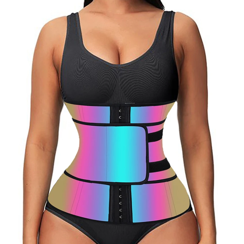 Reflective Waist Trainer Corset for Women Slimming Sexy Body Shaper Shapewear Sweat Neoprene Sport Girdle Lose Belly Fat
