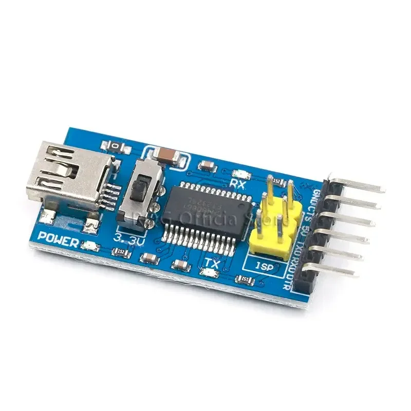 Фото 1 шт. Базовая плата-адаптер (breakout board) для Arduino с FTDI FT232RL, USB-TTL, модуль преобразователя последовательного интерфейса IC для Arduino 3.3V 5V, переключатель FT232 №2