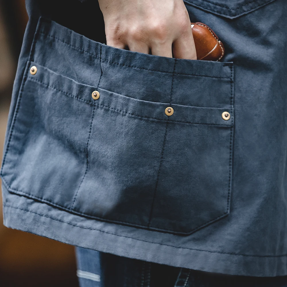 Мужская винтажная куртка с отложным воротником несколькими карманами