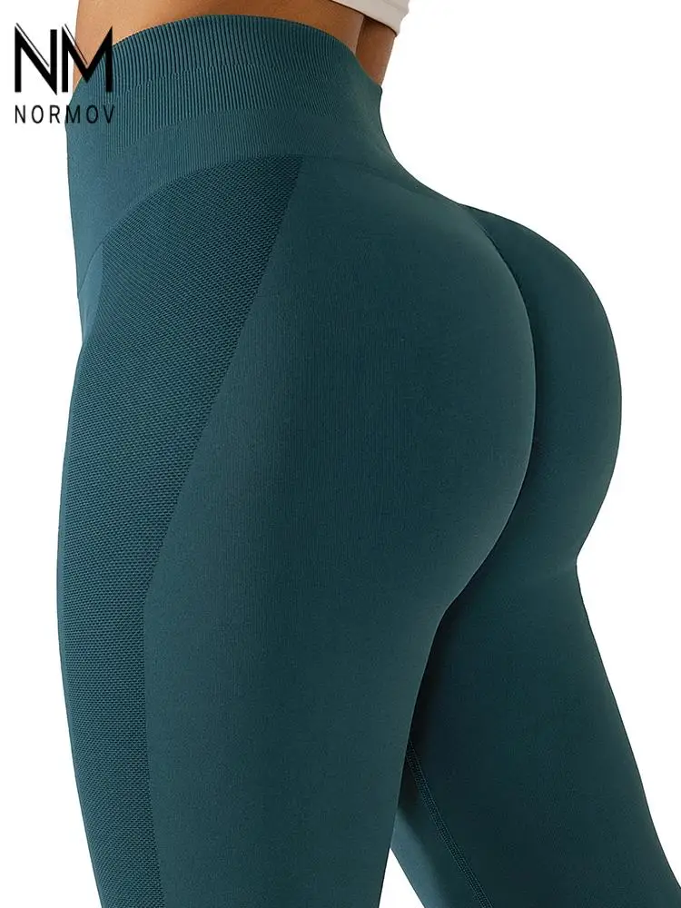 

NORMOV High Waist Leggings Women Running Fitness Comfortable Sports Legging Quick Dry Casual Skinny Elastic Slim Leggins Female