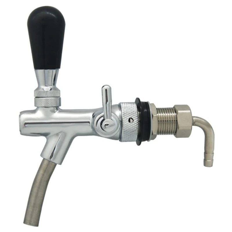 

Adjustable Beer Faucet,Flow Rate Regulator Kit Regulate Beer Flow, Fits Standard Beer Shanks and Towers with Ball Lock