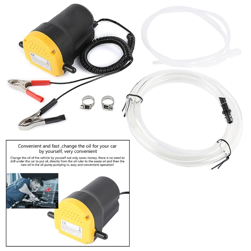 

Oil Change Pump Extractor 12V 60W Motor Oil Fluid Transfer Qucik Extractor Scavenge Suction for Car Boat Truck RV ATV