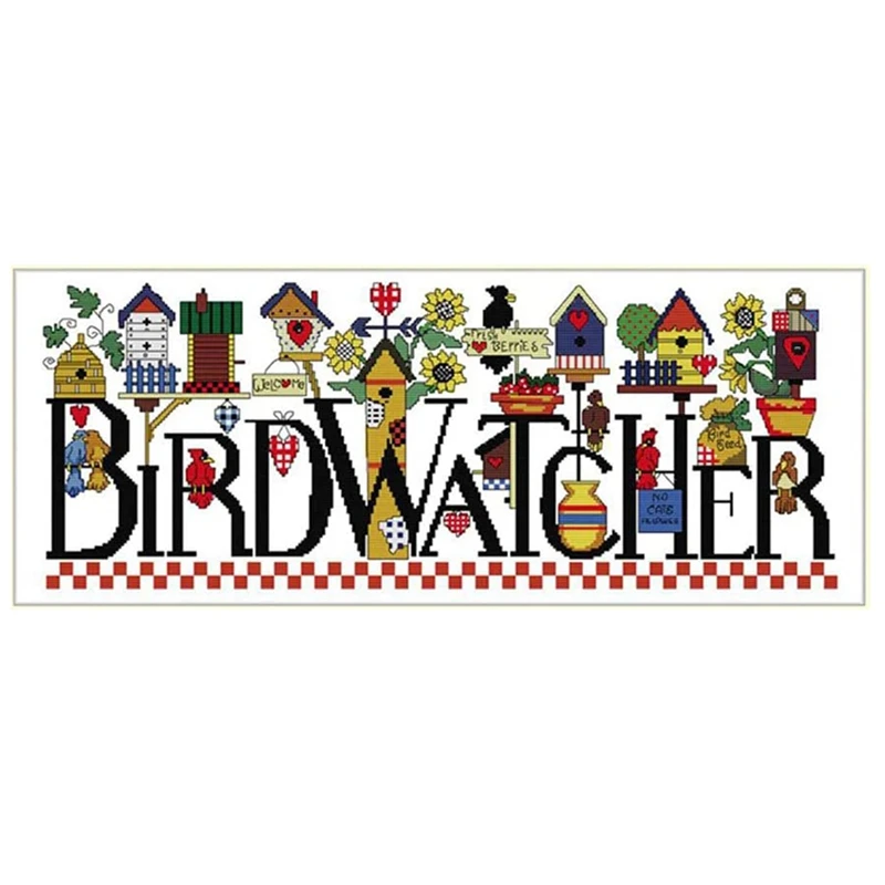 

Наборы для вышивки крестиком для взрослых и детей, домашние птичьи животные 11CT, штампованные DIY DMC рукоделие, легкая вышивка для начинающих