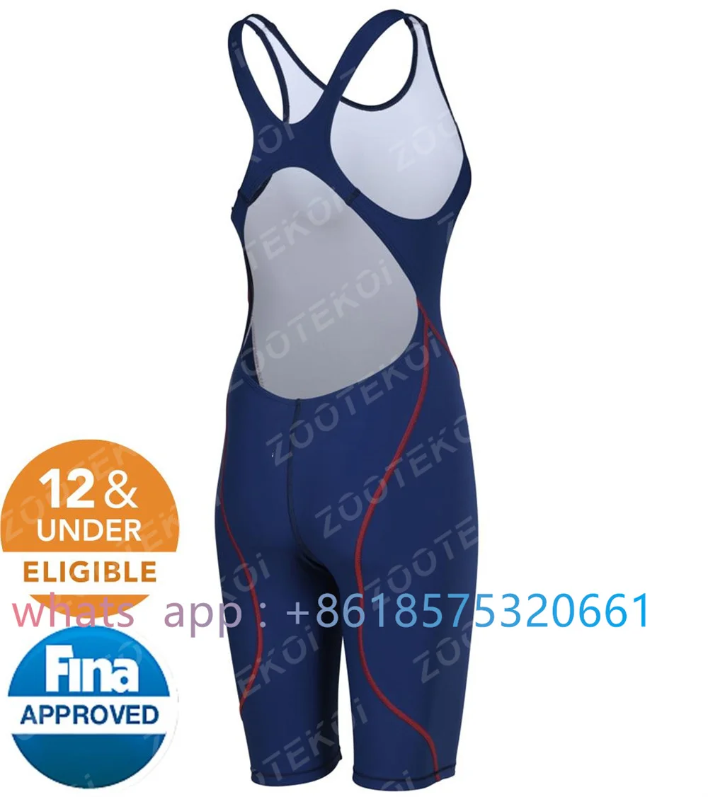 New Female One-piece Jumpsuit Body Ergonomics Swimsuit Pro Sports Training Swimwear Triathlon Multifunction Swimsuit