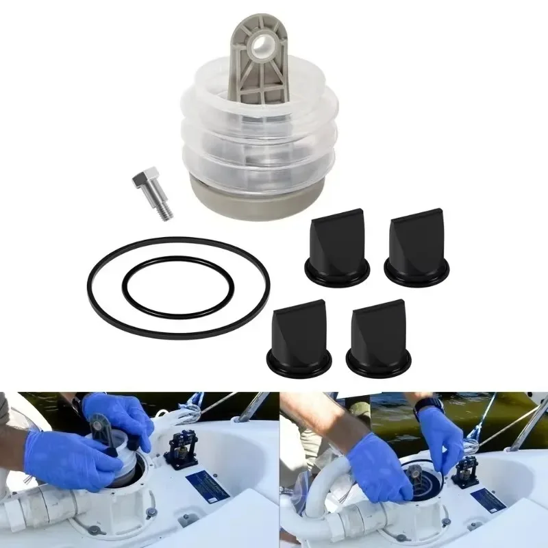 Фото 1 комплект 385230980 комплект сильфона насоса для Dometic Sealand VG4/VHT/S/J серии вакуумный насос серии T/TW замена разрядного насоса №4