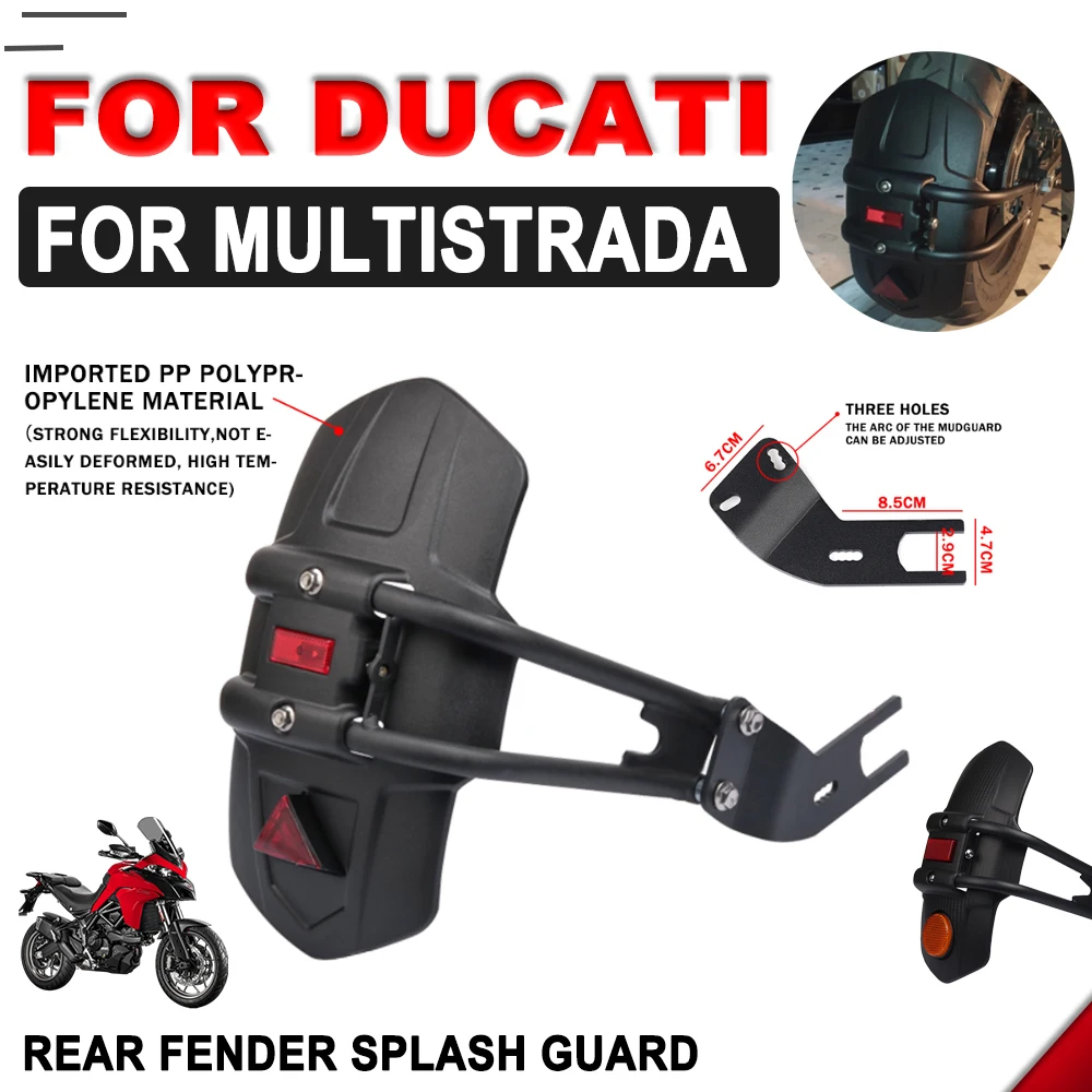 

Motorcycle Rear Fender Mudguard Splash Guard For Ducati Multistrada V2 V2s V4 V4s 950 950s MTS 1200 1260 Enduro Pro Accessories