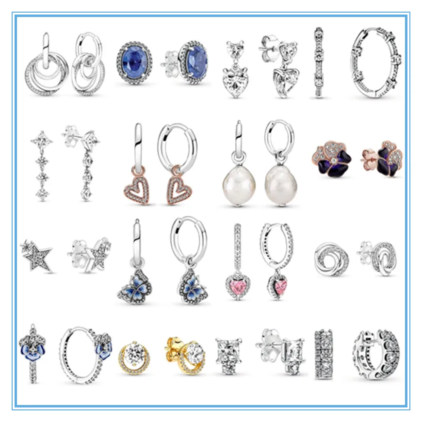 

Original Freshwater Cultured Baroque Pearl Hoop Earrings For Women 925 Sterling Silver Wedding Gift Pandora Jewelry