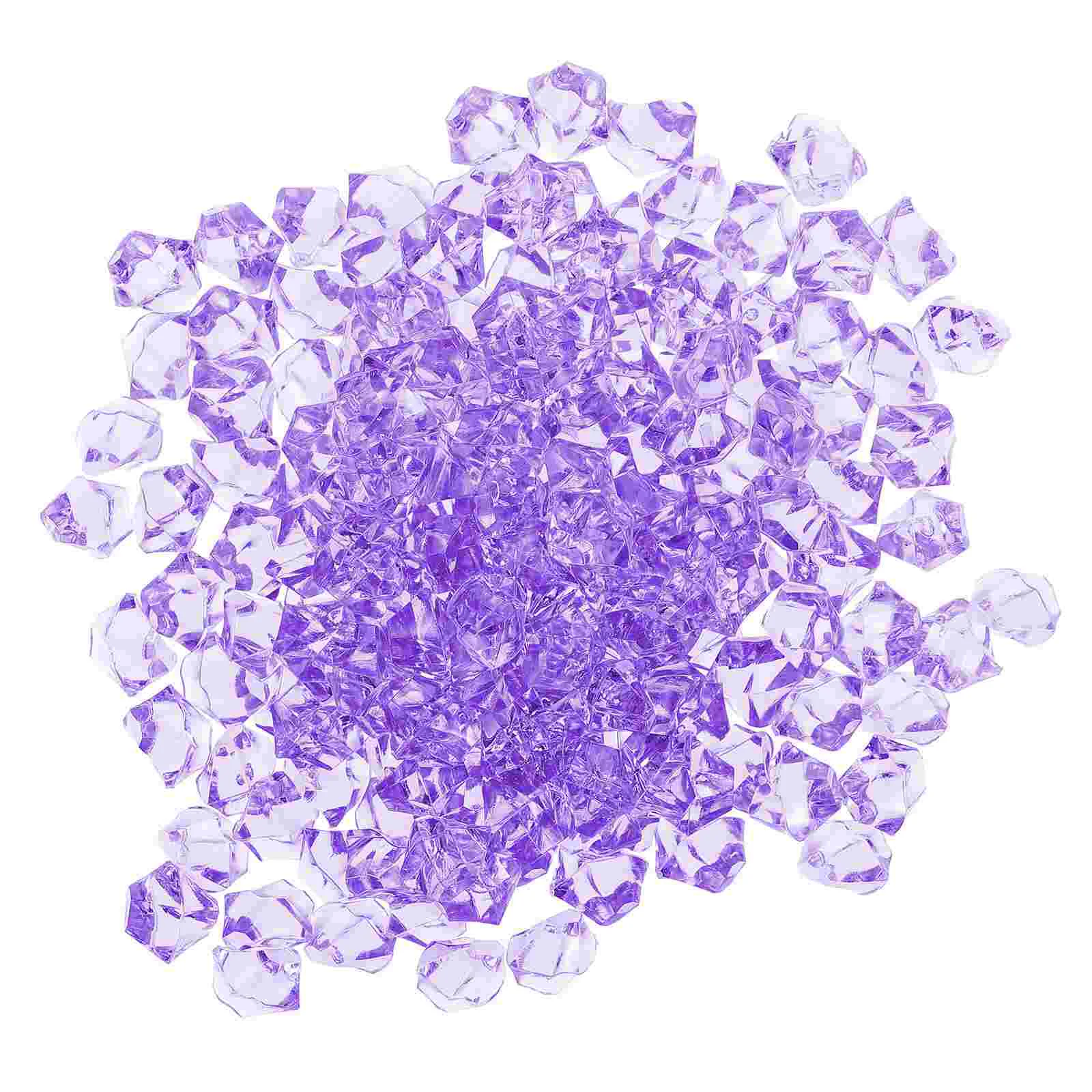 

Ice Acrylic Cubes Rocks Fake Gems Crystals Vase Artificial Wedding Treasure Diamonds Table Colored Diy Crystal Centerpiece