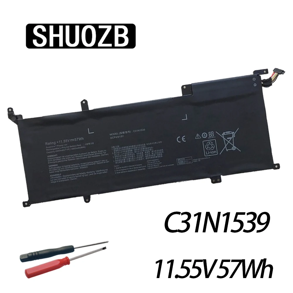 

SHUOZB 11.55V C31N1539 C31PN9H Laptop Battery For ASUS ZenBook UX305UA UX305UAB UX306 UX306UA series 0B200-01180200 31CP4/91/91