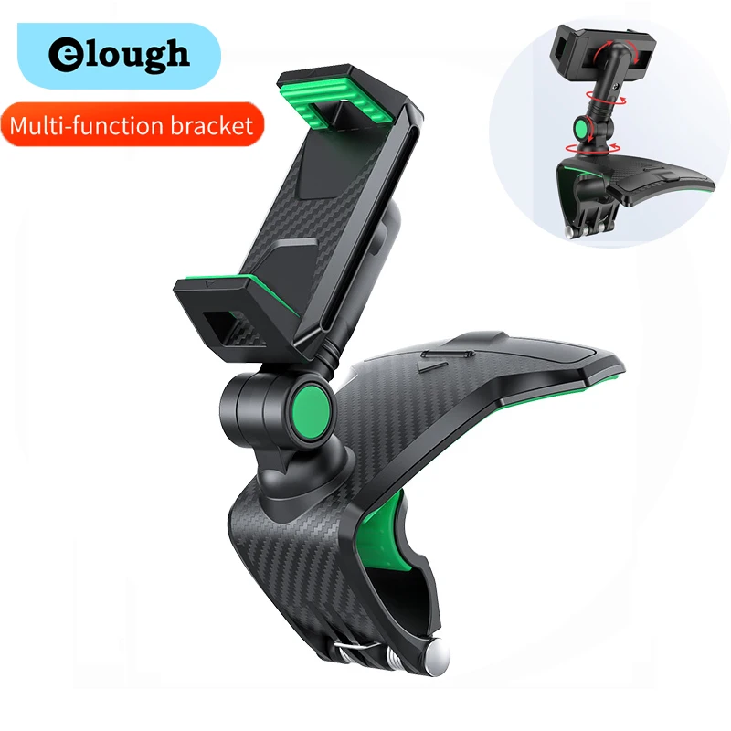 

Multi-Funtion Car phone Holder Universal Clip 1200° Rotatable Bracket Rearview Mirror Driving Recorder Bracket DVR/GPS Support