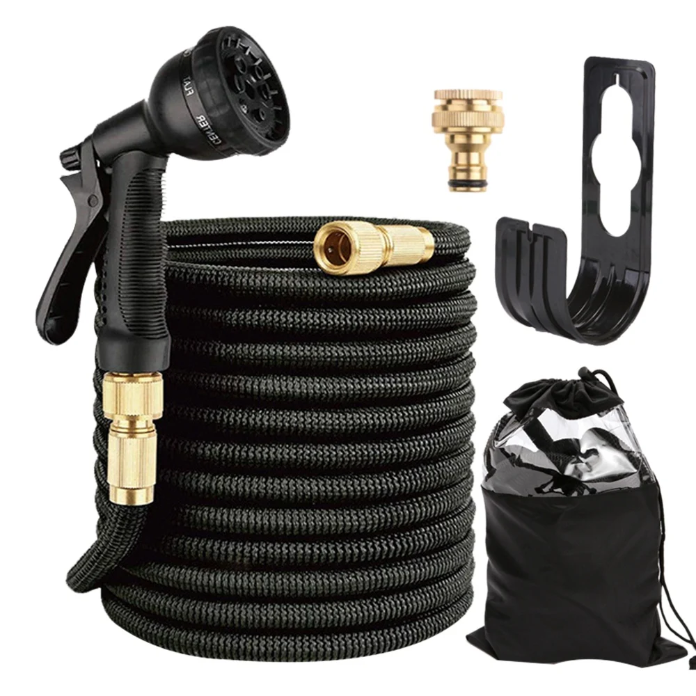 

100 Ft Car Wash Telescopic Hose Set Multifunctional Garden Watering Telescopic Hose Garden Watering Hose Car Wash Tool