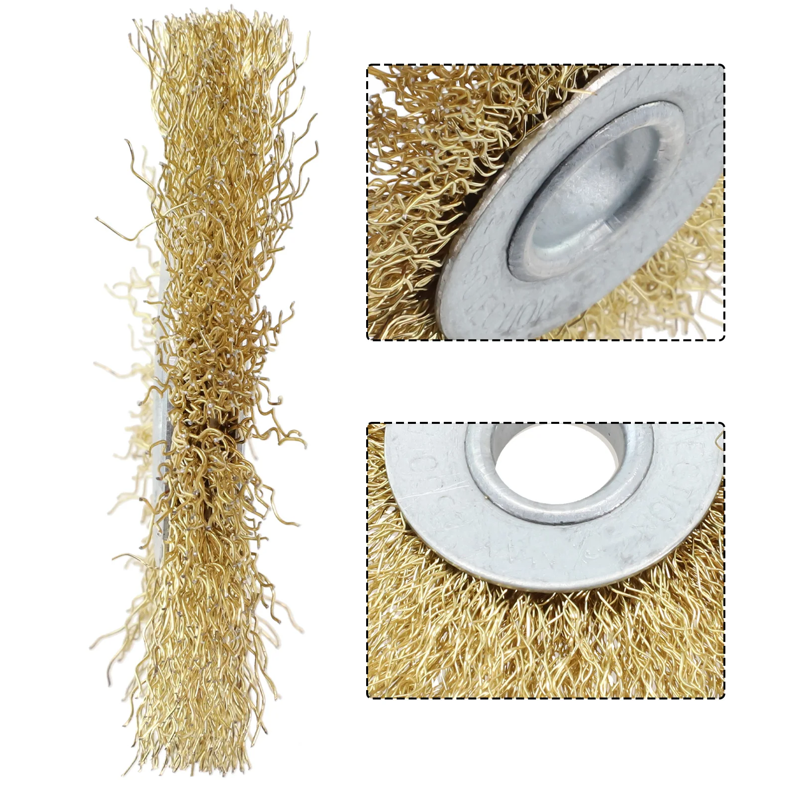

Professional grade 3In Flat Stainless Steel Wire Wheel Brush an Ideal Tool for Cleaning and Polishing Metals and Woods
