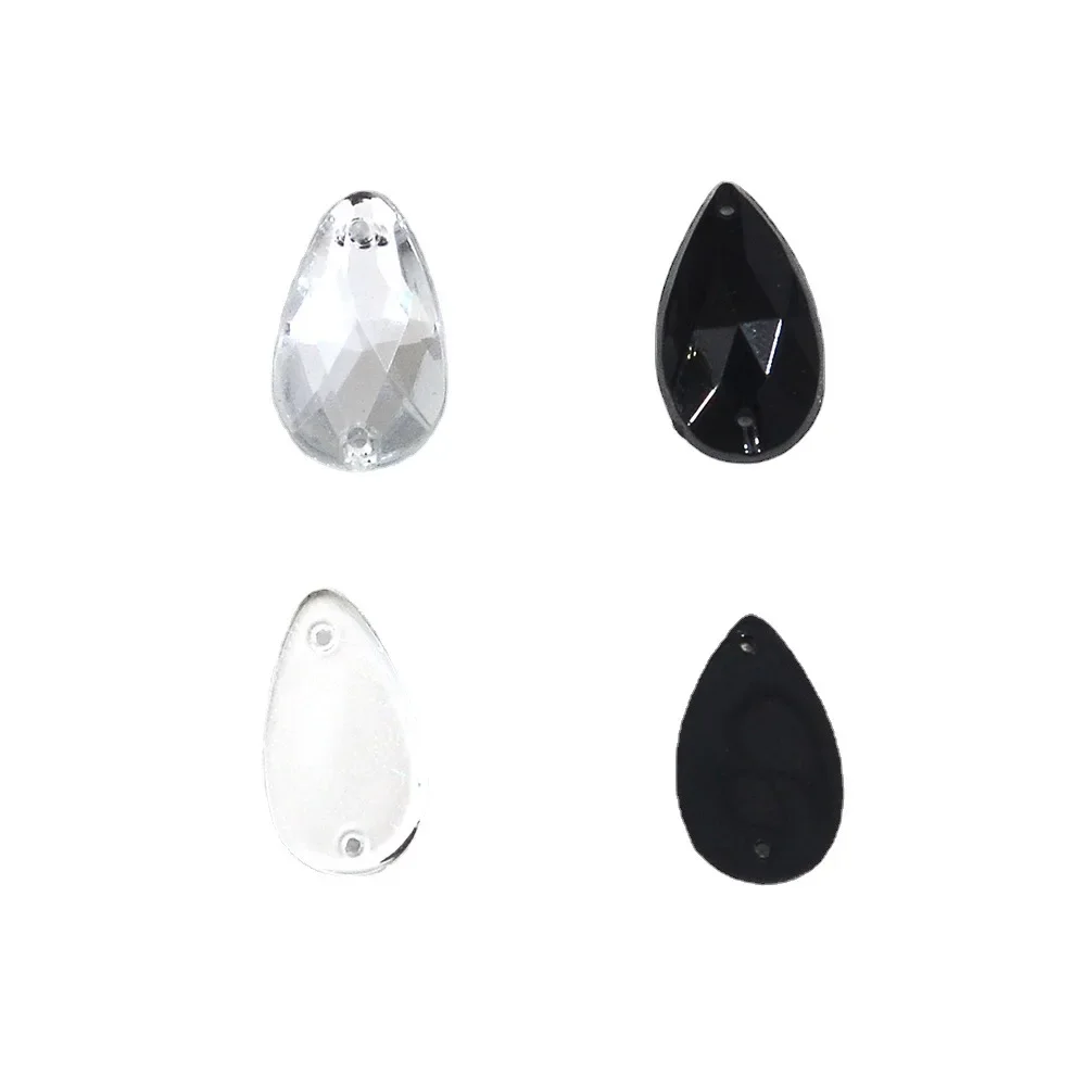 Акриловые украшения со стразами для одежды обуви шапок сшитые вручную капли воды