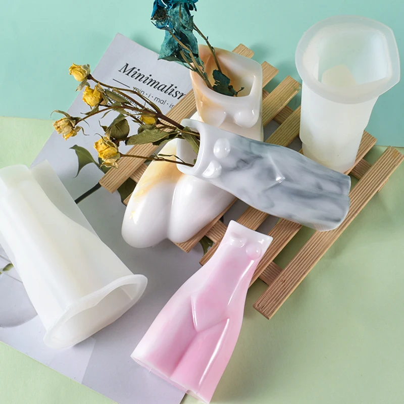 

Абстрактная Женская ваза для тела, искусство для творчества, украшение для дома, красивый цветочный горшок, бетонные цементные формы