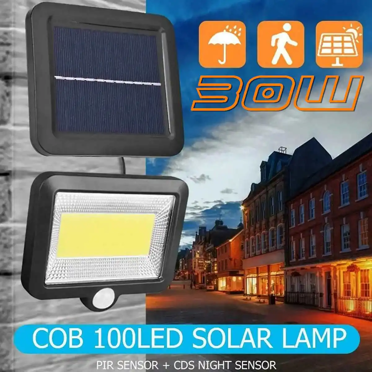 

Solar Street Light Induction LED Lamp Waterproof Motion Brightest Light Lantern Adjustable Angle Decoration Light for Garden