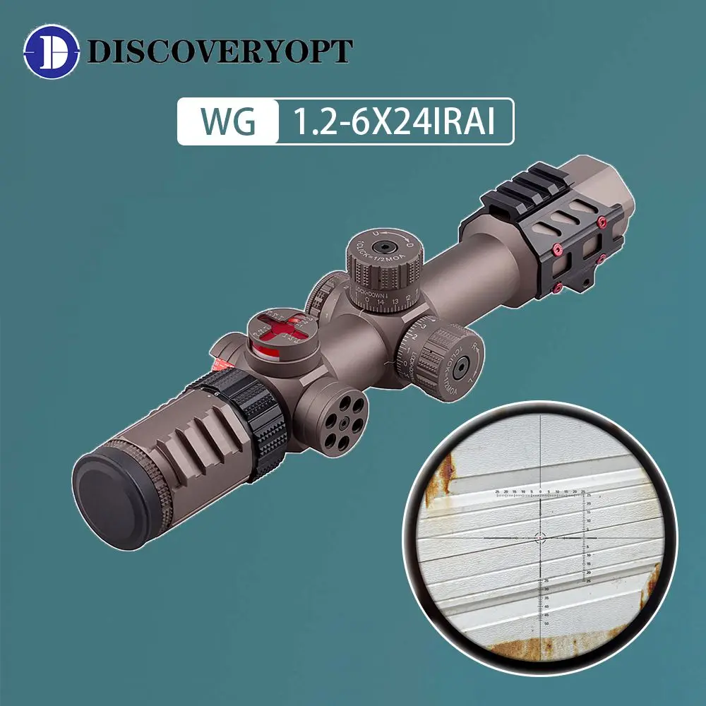 

DISCOVERY WG 1.2-6X24IRAI SFP tactical quick sight 30 diameter Spotting scope for rifle hunting telescopic sight for rifle Scope