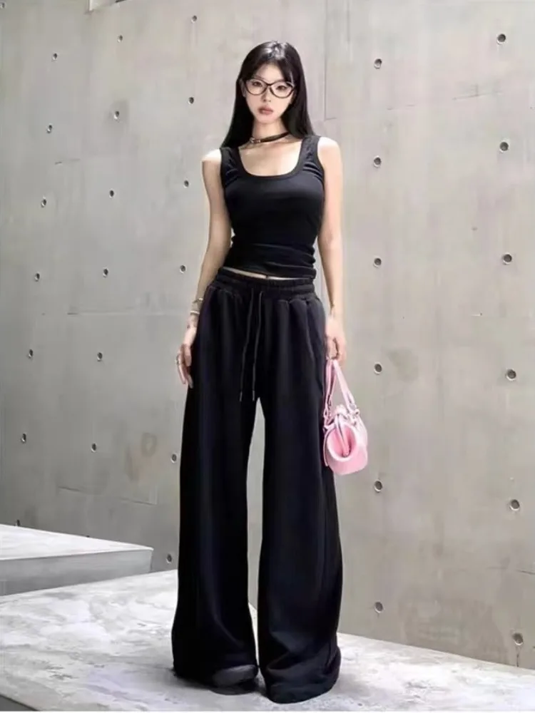 HOUZHOU повседневные черные широкие