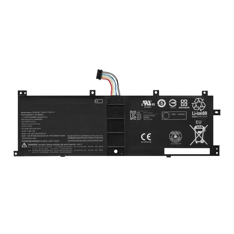 0BSNO4170A5-AT 7 68 В 38 Втч аккумулятор для ноутбука серии Miix 510-12ISK 520-12IKB 525-12IKB