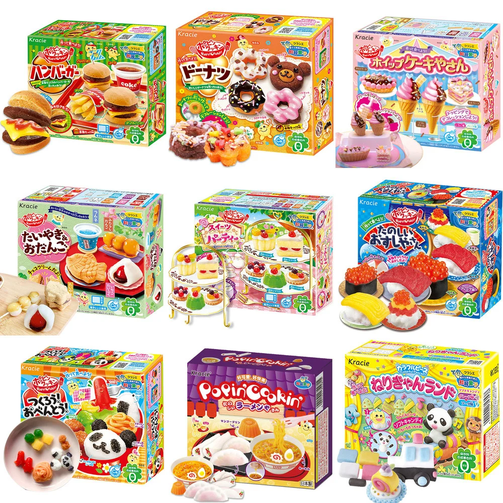 

Japanese Popin Cookin Pizza Kracie Hamburger Kitchen Cookin Happy Japanese DIY Handmade Toy Christmas Gift