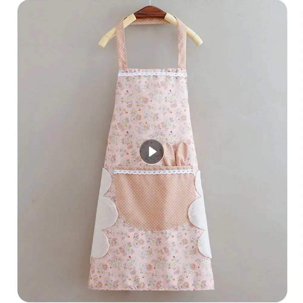

Милый износостойкий вместительный Карманный карман для хранения с рисунком из мультфильма, защита от грязи и жира, фотофартук