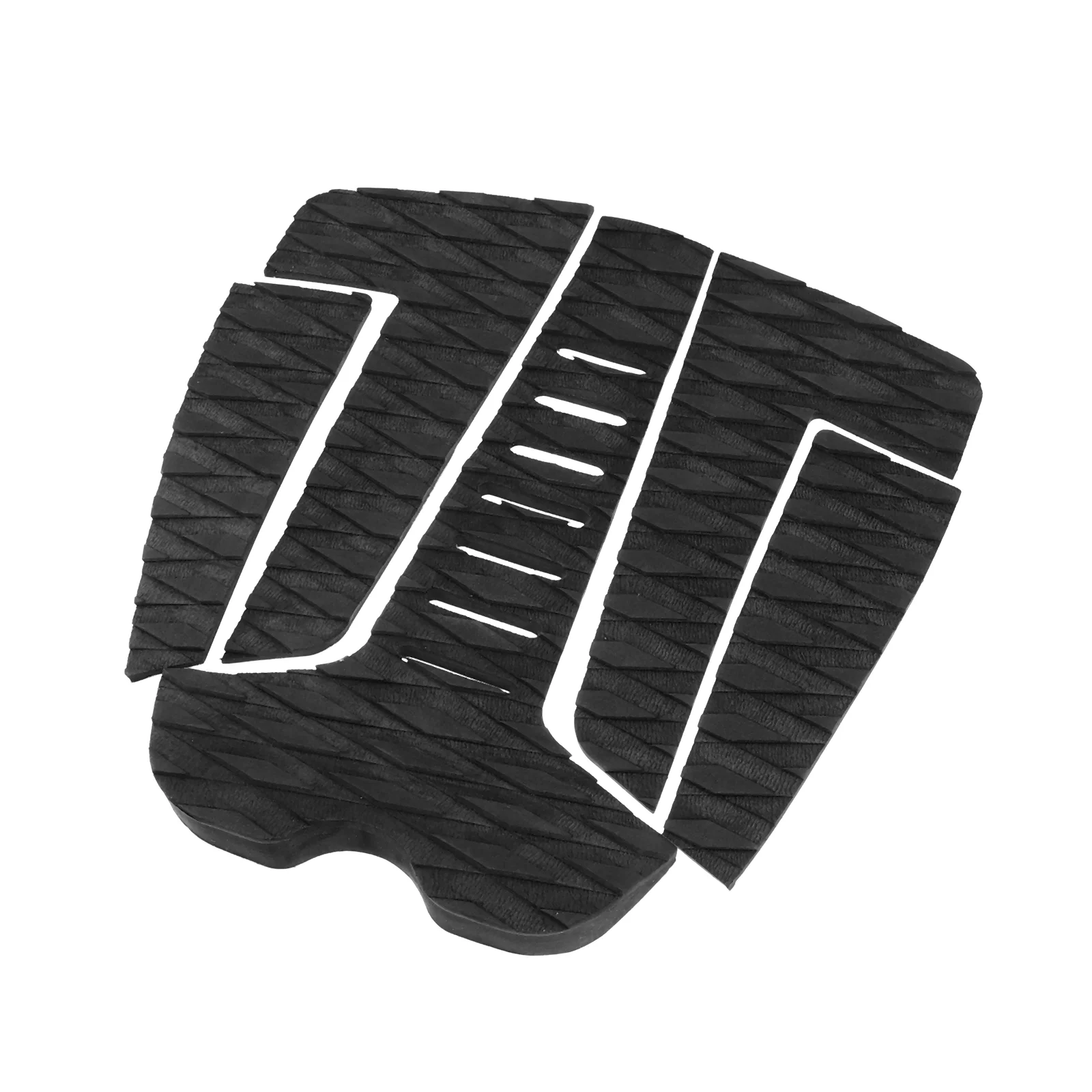 

1 Set 5pcs Surfboard Non-slip Pads Heel Foot Pads Surfboard Tail Pads (Black)
