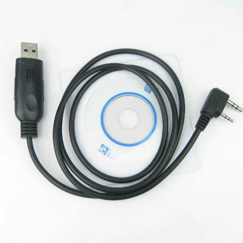 USB Programming Cable/Cord CD Driver For Baofeng UV-5R 888S UV-5RE UV-82 UV-F8+ UV-3R Plus Walkie Talkie Two Way Radio