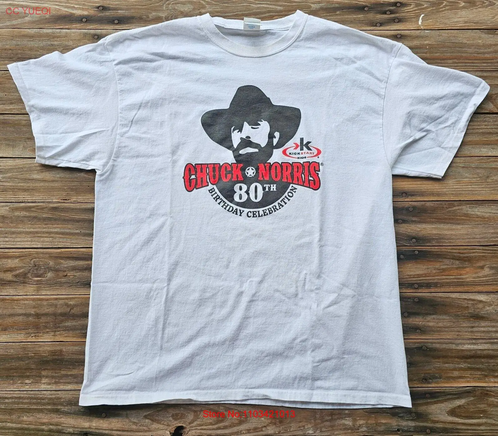 Футболка большого размера с патроном Норрисом