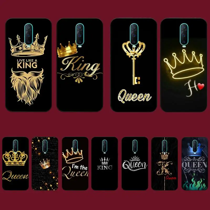 

King and Queen чехол для телефона для Vivo Y91C Y11 17 19 17 67 81 Oppo A9 2020 Realme c3