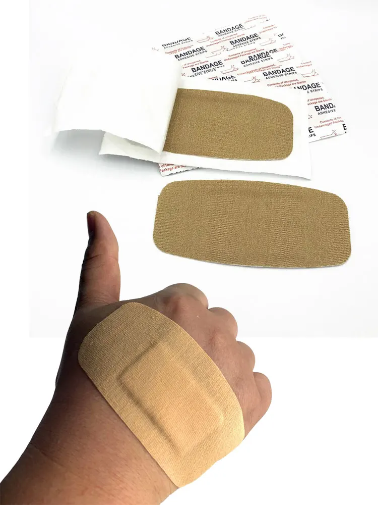 

10Pcs Breathable Skin Healing Patch Big Band Aid First Bandages Medical Self-Adhesive Plaster Wound Oval Dressing Muscle Taping