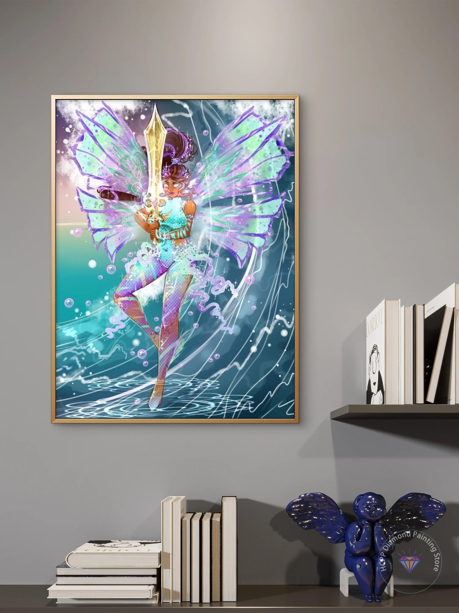 Фото Смола AB Фея пыль Аниме W-Winx-C-Club-b Набор алмазной живописи 5D DIY Фея Алмаз Ручная работа Искусство Детский подарок Ремесла Домашний декор №2