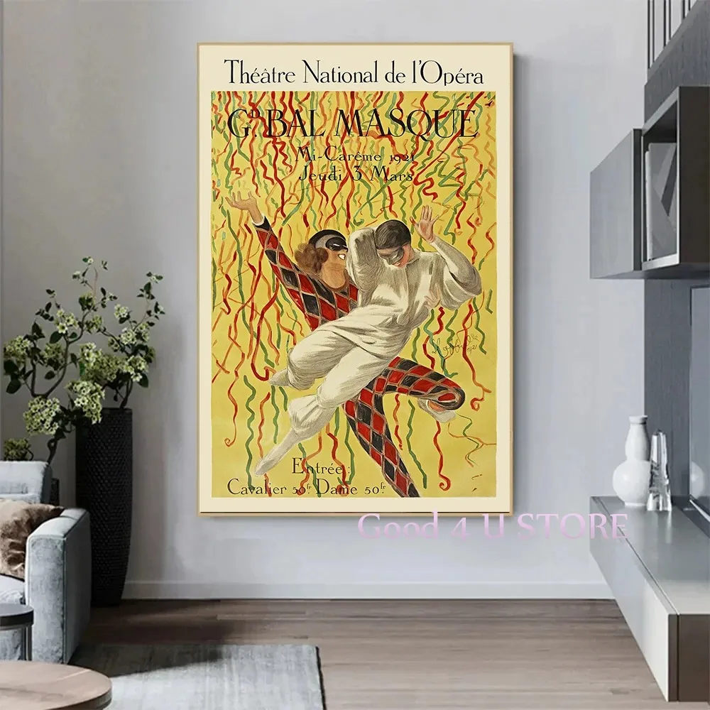 Винтажная Классическая Опера Музыкальная Бабочка Тюрдон Рекламный Постер Холст