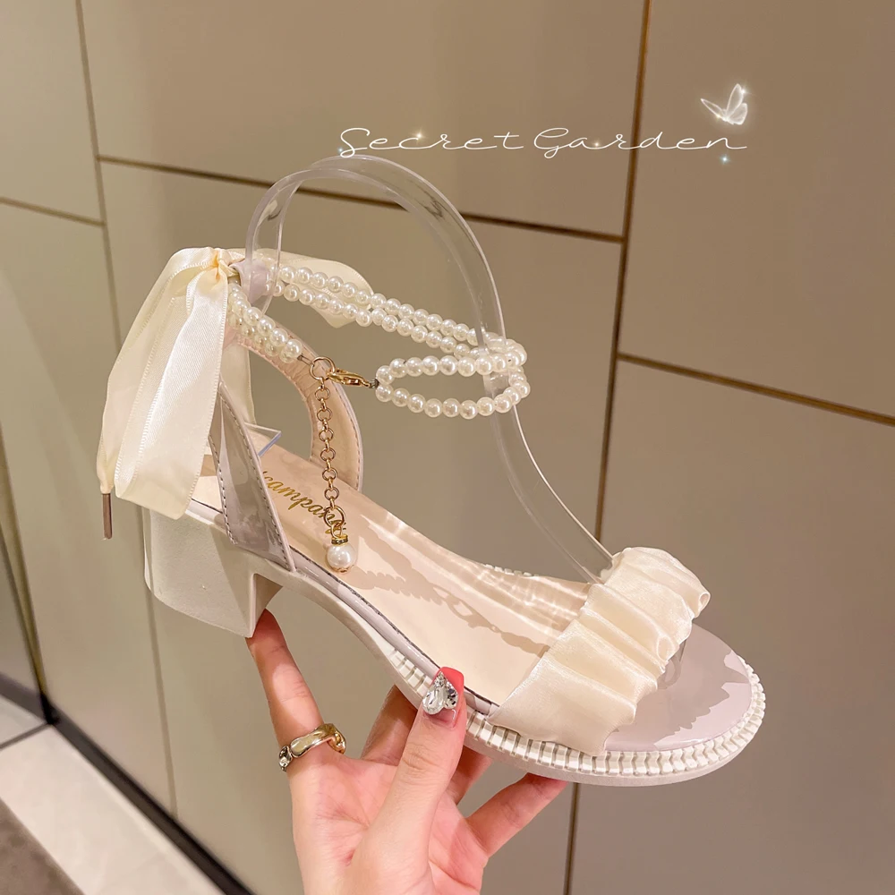 

Босоножки женские на очень высоком каблуке, французские сказочные сандалии, модная супер яркая обувь, лето 2023