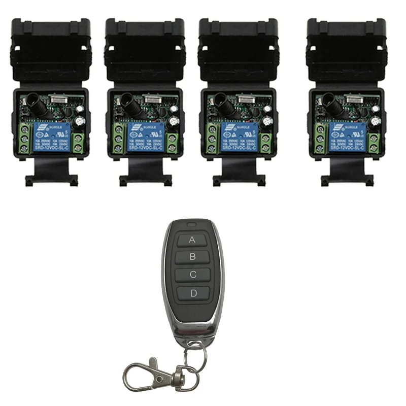 Новый DC12V 24V 1CH RF беспроводной пульт дистанционного управления система передатчик