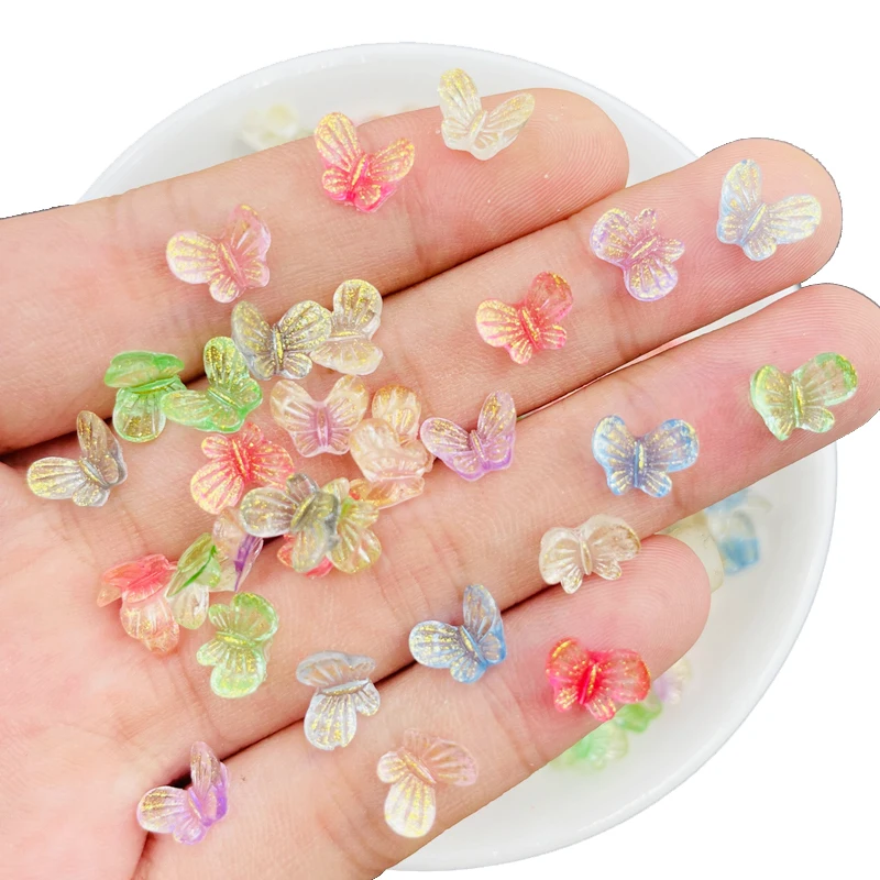 100 шт. новые милые смешанные блестящие Мультяшные режущие полимерные Стразы для