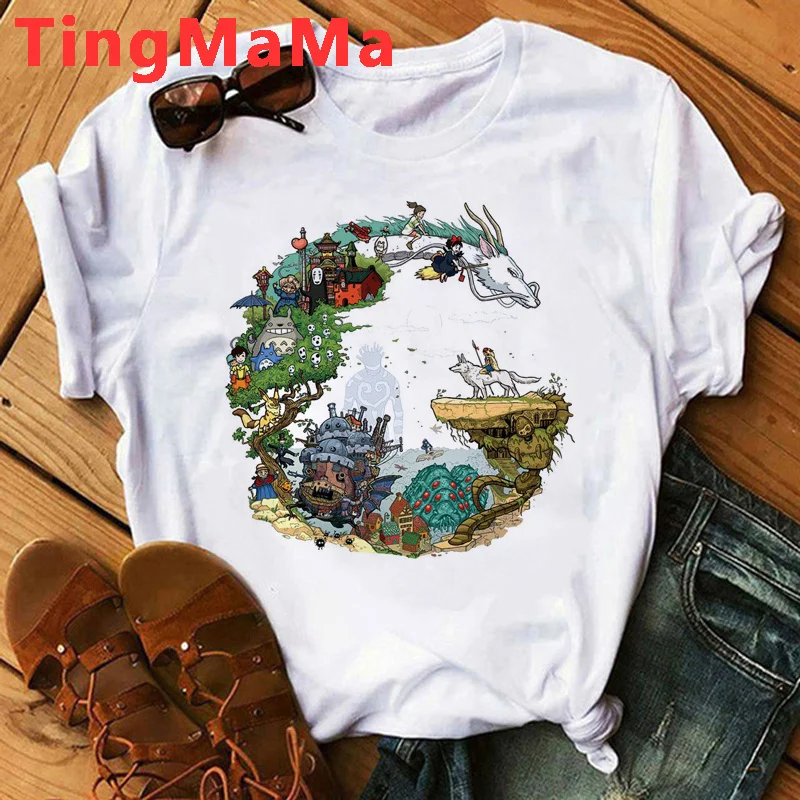 

Футболка женская с японским принтом, в стиле ольччан