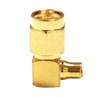 1pc new sma male plug rf coax connector right angle type 90 degree solder for rg405 086 semi flexible cable goldplated