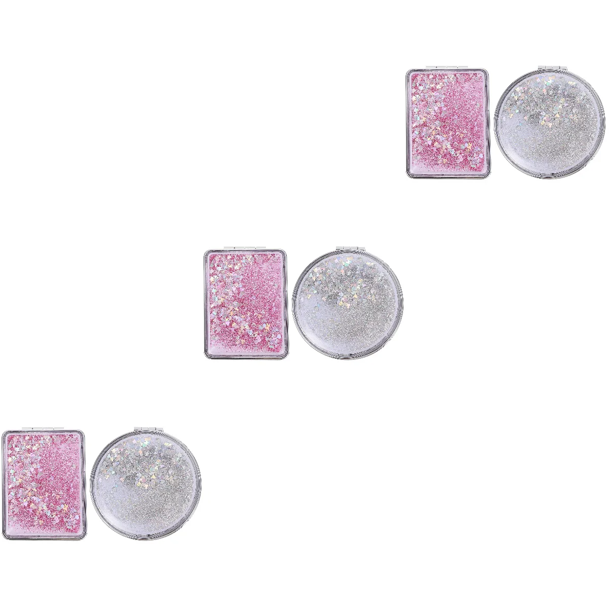 

6 Pcs Creative Makeup Mirrors Double Sided Handheld Mirrors Mini Mirrors