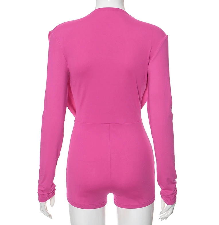 Женский новый сексуальный комбинезон с модным и нишевым дизайном плиссированным