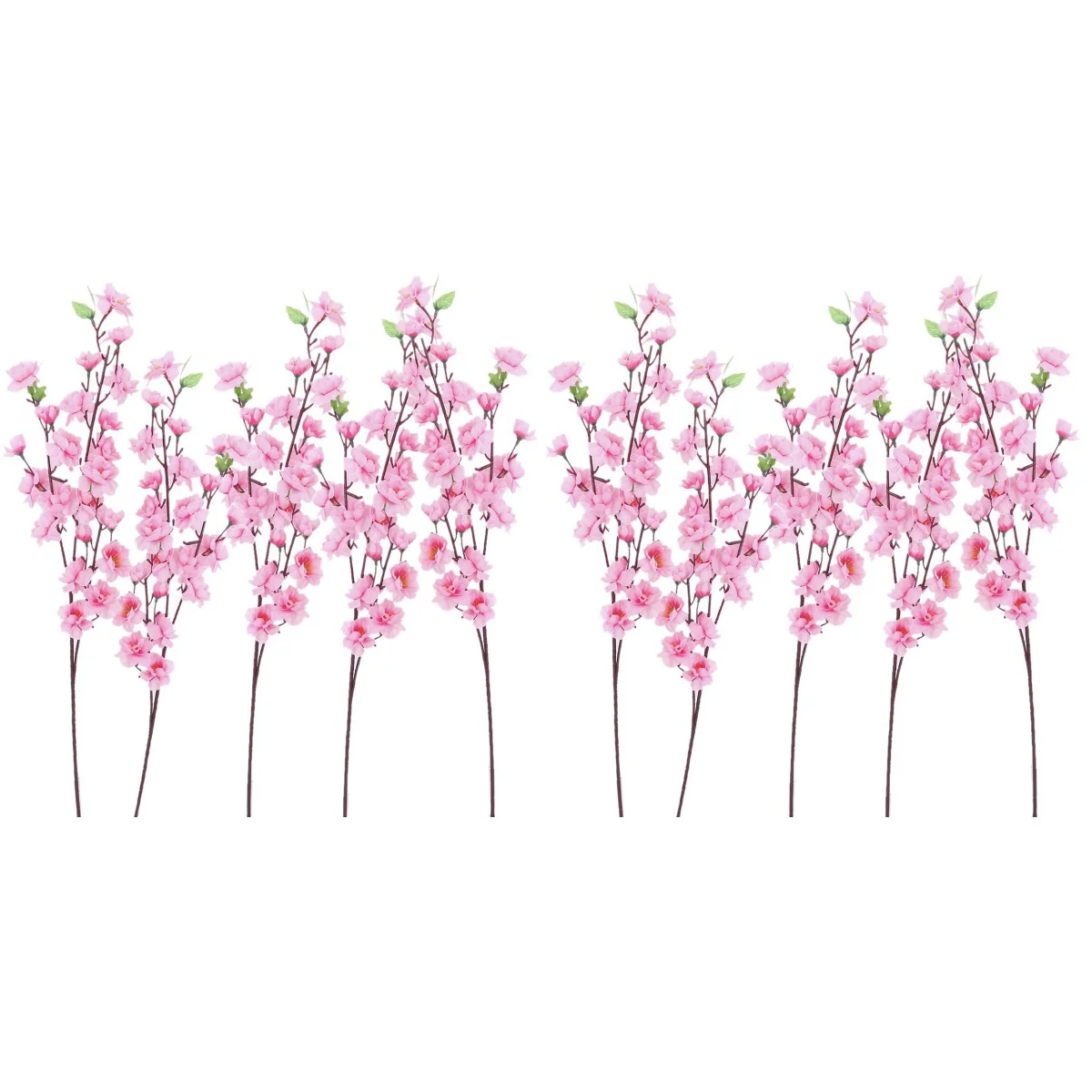 

12 pcs Peach Blossom Simulation Flowers Artificial Flowers Silk Flower Decorative Flowers Wreaths (Pink)