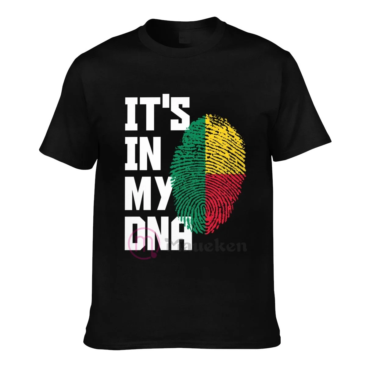 

Мужские и женские футболки с флагом Бенина It's in my dna, хлопковые футболки в стиле Харадзюку