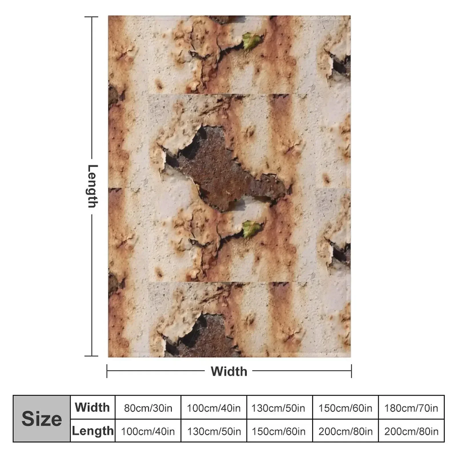 Цвета ржавчины с листом 01 (Rust-Art Rost) Декоративное одеяло Многоцелевое тяжелое