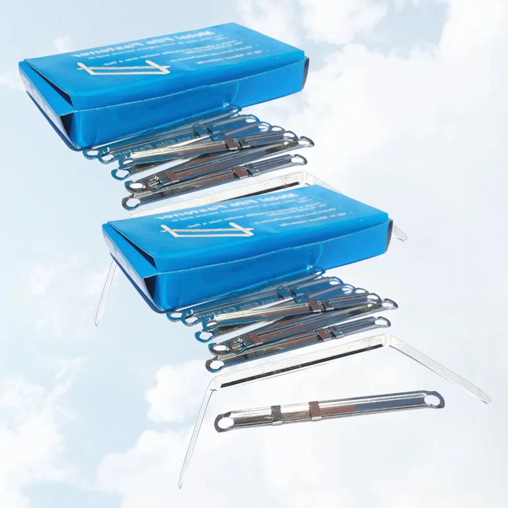 

100 Pcs Binder Practical Clips Stationery Supplies Plastic Folder Fastener Metal Bookbinding