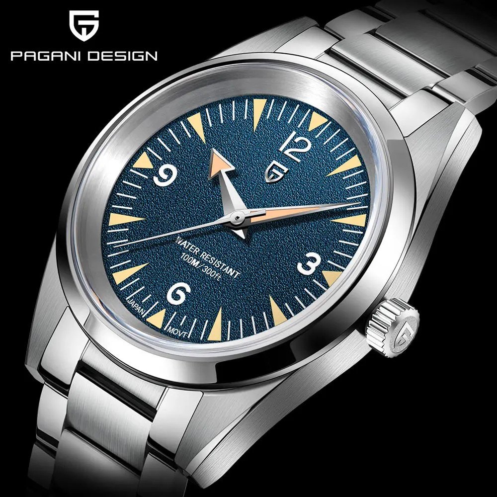 Pagani Design 2024 Новые модные мужские кварцевые часы Vh31 с сапфировым стеклом из