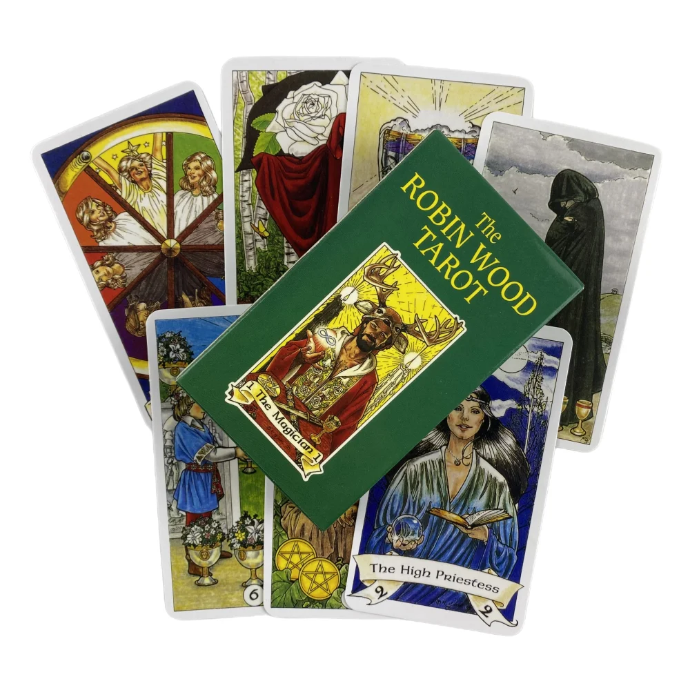 The Robin Wood Tarot Cards A 78 Deck версия Borad с изображением англоязычных гадания оркула играя