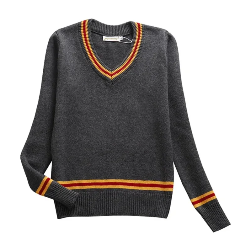 2024 Harries серия свитер с V-образным вырезом Гриффиндор пуффендуй одежда унисекс