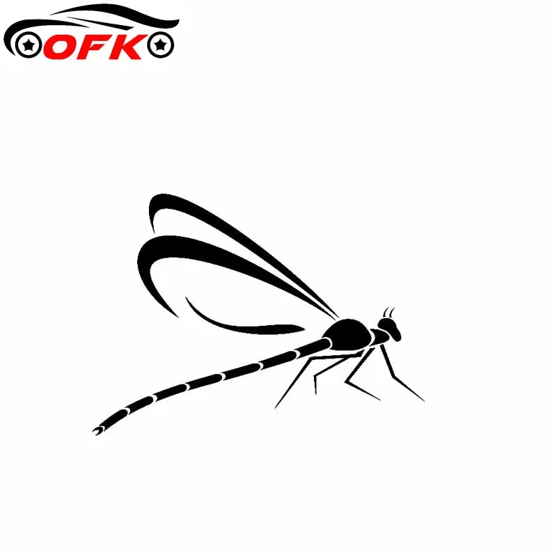 

Lifelike Dragonfly Cool Vinyl Decal Car Artistic Sticker Black/Silver 15CM*10.9CM